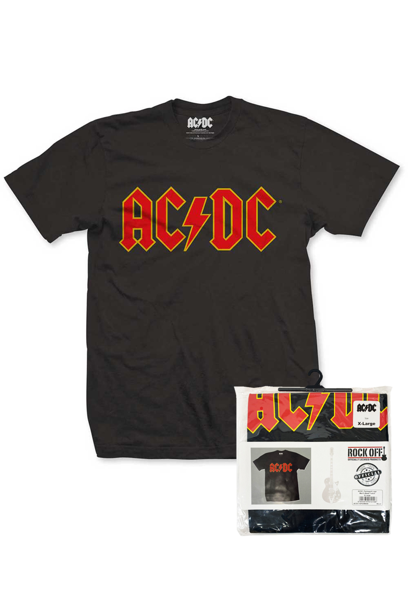 ロックファッション バンドグッズのgekirock Clothing Ac Dc Unisex Tee Logo Retail Pack