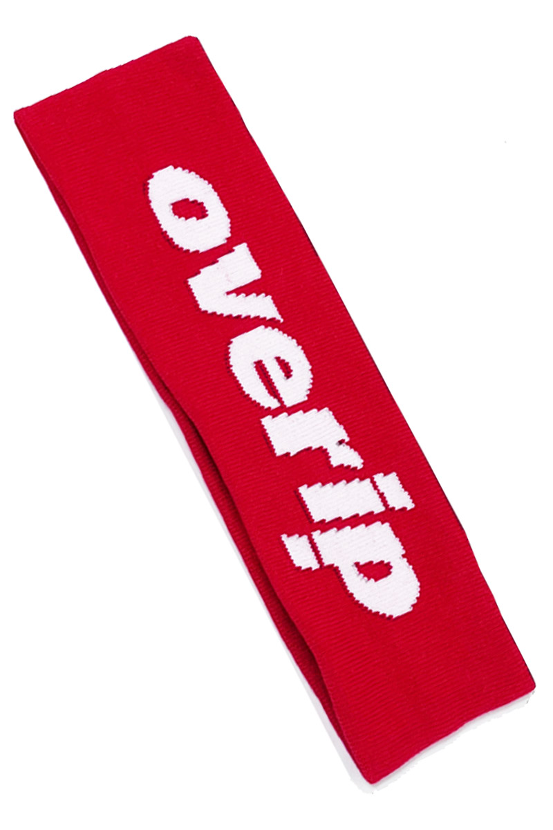 over print(オーバープリント) hair band red