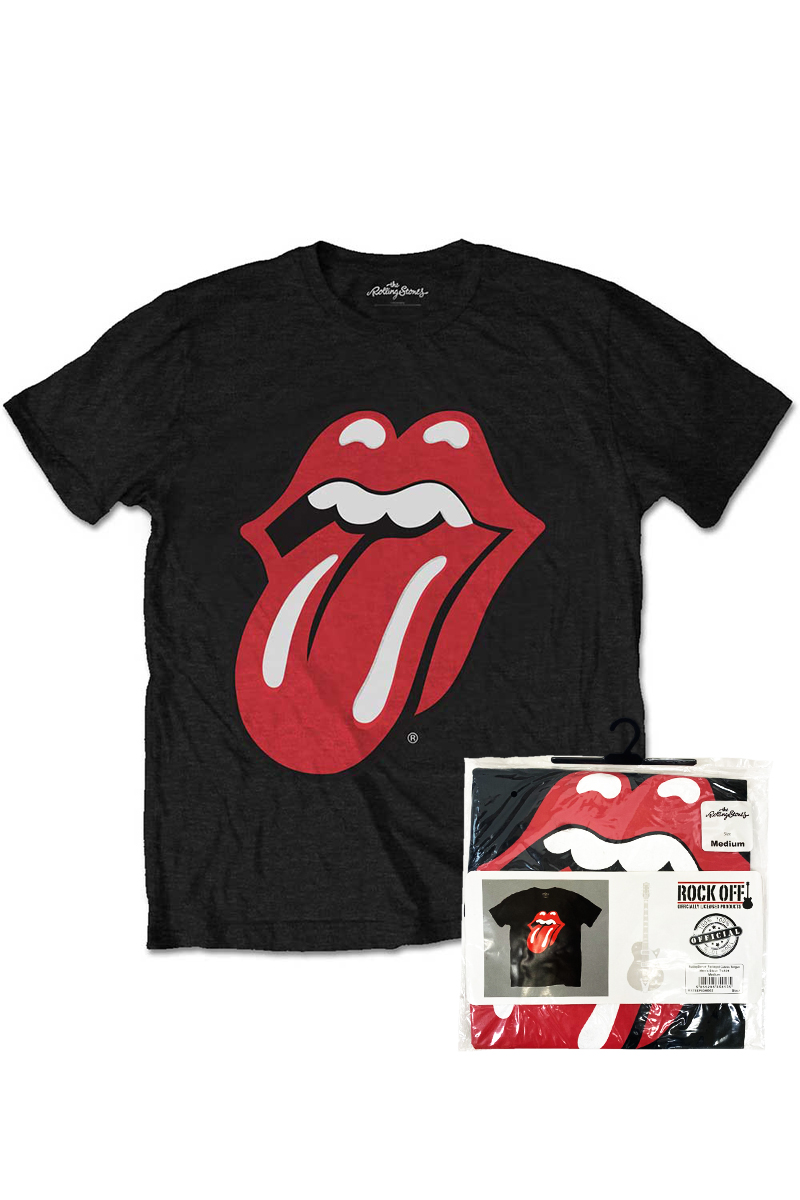 THE ROLLING STONES UNISEX TEE: CLASSIC TONGUE (RETAIL PACK)