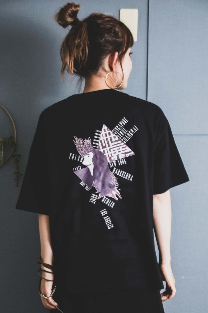 AILE VIVANTES(エイルヴィヴァンテス) AILE-T-shirts BLACK
