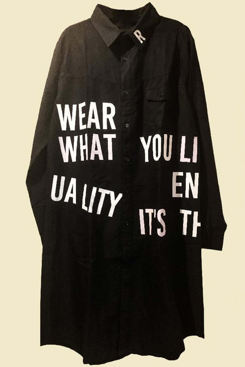 AILE VIVANTES(エイルヴィヴァンテス) R-LONG SHIRT BLACK