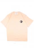 over print(オーバープリント) Velbed emblem Tee (light coral pink)