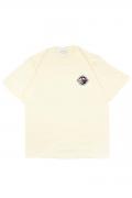 over print(オーバープリント) Velbed emblem Tee (light yellow)