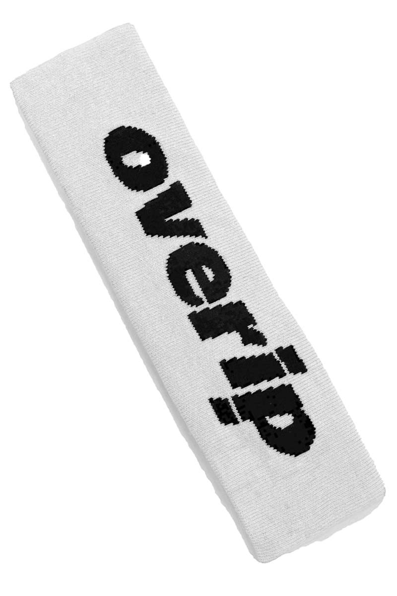 over print(オーバープリント) hair band white