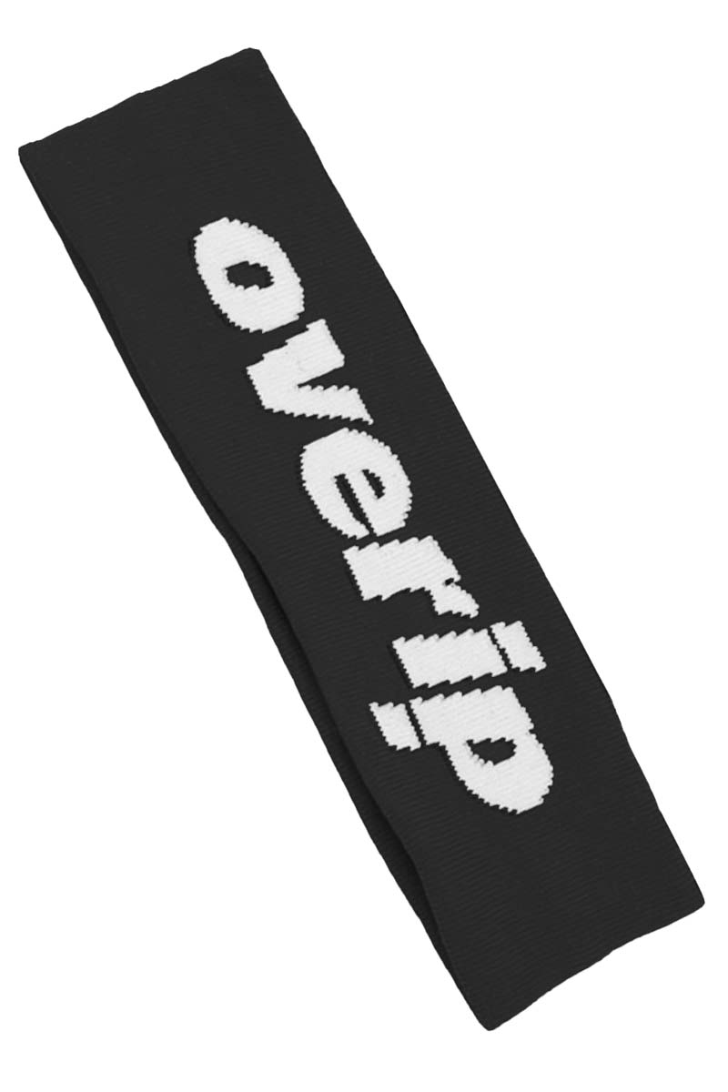 over print(オーバープリント) hair band black
