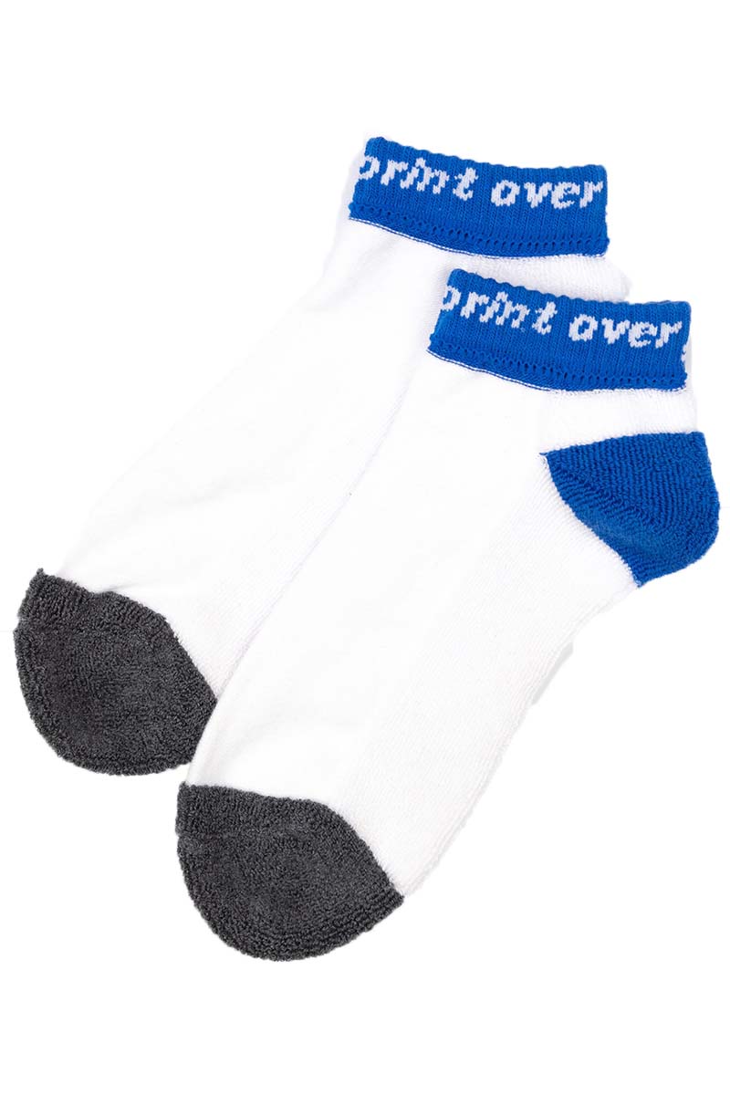 over print (オーバープリント) sneaker sox (blue)