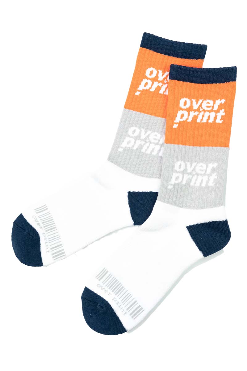 over print (オーバープリント) bicolored hi sox (orange)