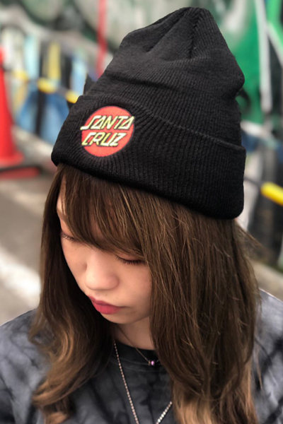 SANTA CRUZ CLASSIC DOT BEANIE BLACK