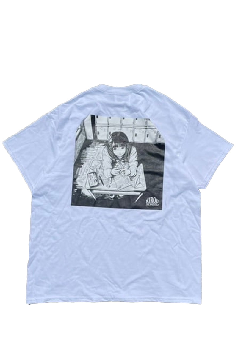 kirou school (キロウスクール) krs ×荒木 "嫌" S/S T-shirts/WHITE