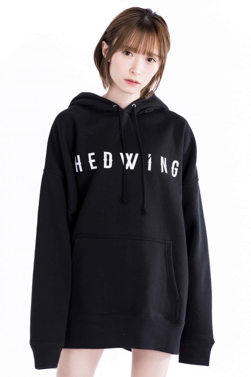 HEDWiNG(ヘドウィグ) Big Silhouette Logo Hoodie BLACK