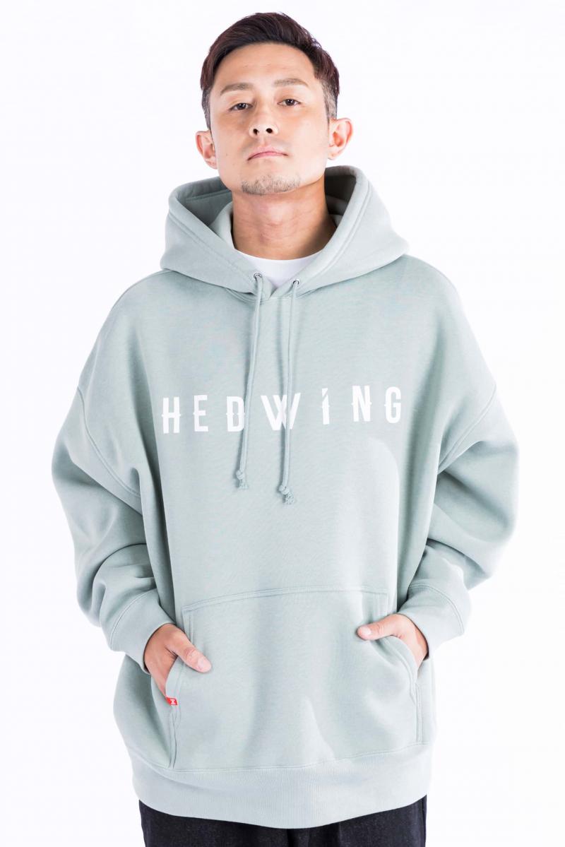 HEDWiNG(ヘドウィグ) Big Silhouette Logo Hoodie SMOKY GREEN