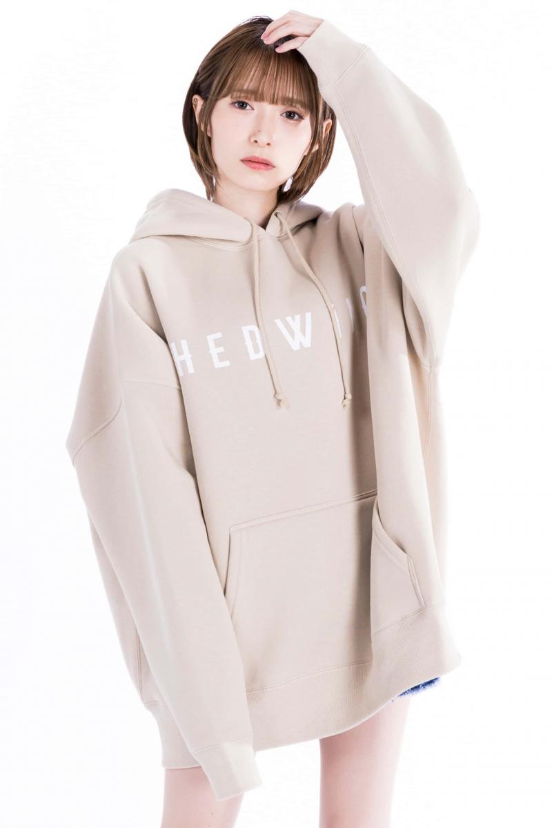 HEDWiNG(ヘドウィグ) Big Silhouette Logo Hoodie SAND BEIGE