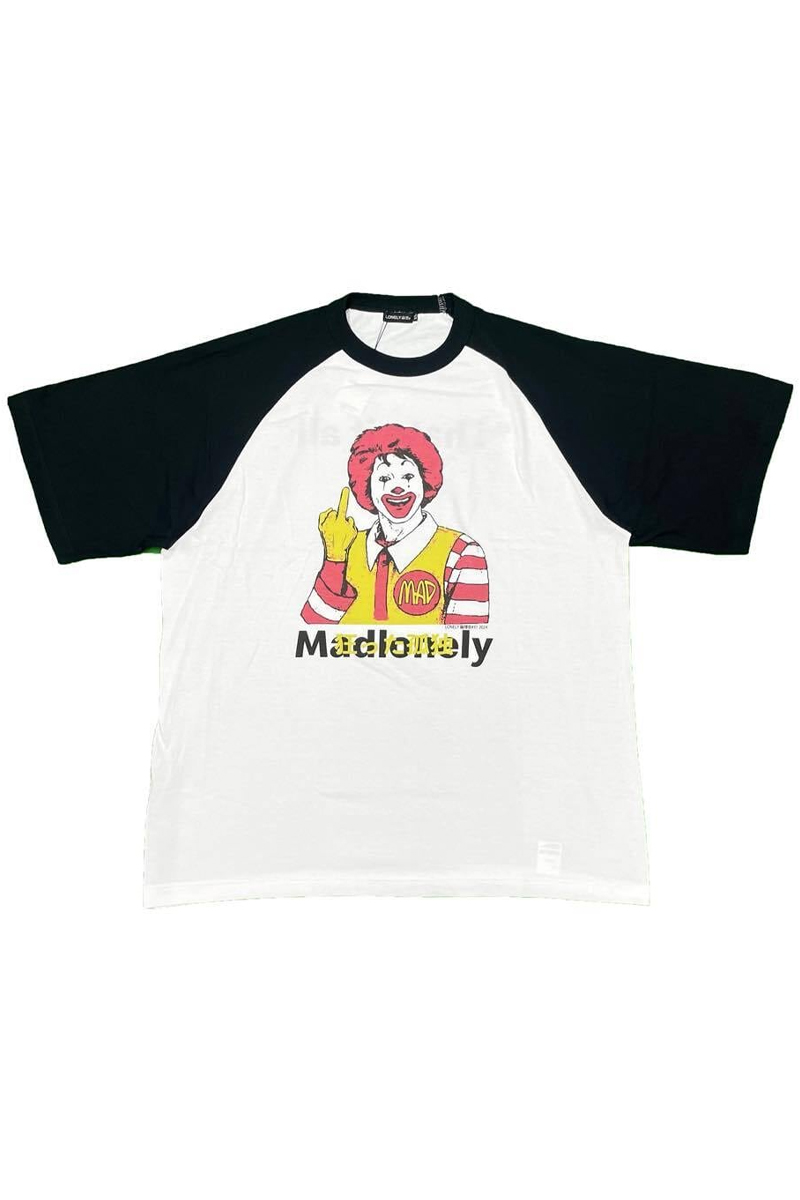 LONELY論理 (ロンリー) #31 MADLONELY RAGLAN T-SHIRTS BLACK
