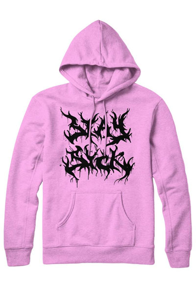 STAY SICK CLOTHING Death Metal Logo Pink