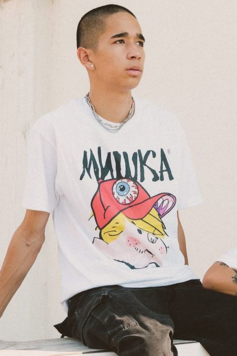 MISHKA X DENNIS THE MENACE　DENNIS TEE　WHITE