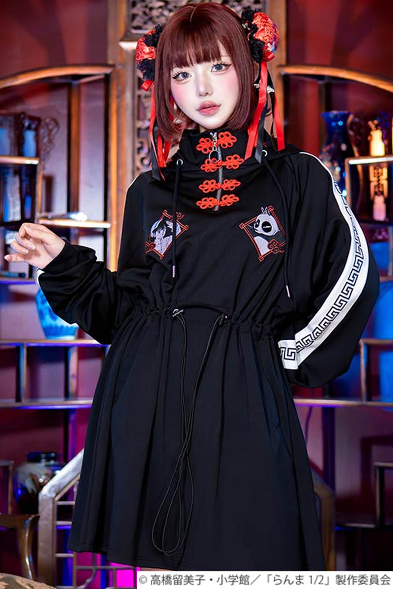 【予約商品】らんま1/2×LISTEN FLAVOR(リッスン・フレーバー) 乱馬と玄馬(パンダ)のチャイナ・ジャージ・ワンピ