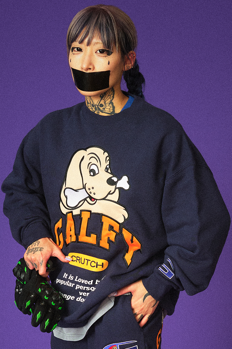 GALFY (ガルフィー) 直球系トレーナー NAVY