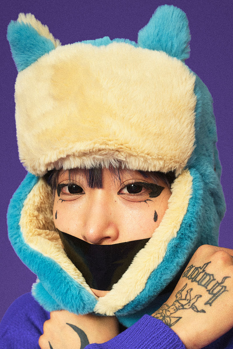 GALFY (ガルフィー) 犬耳フライトキャップ L.BLUE