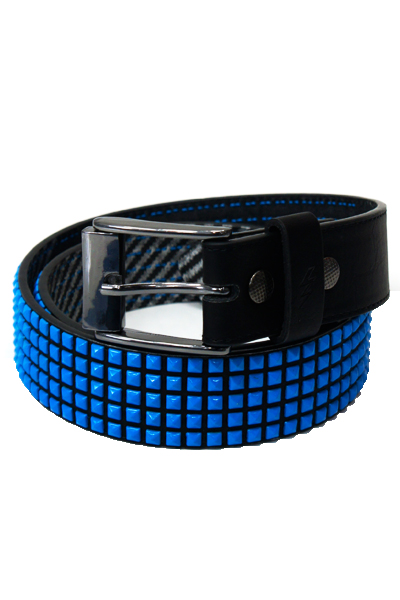 LOWLIFE Devoid Studded Belt - Black/Blue