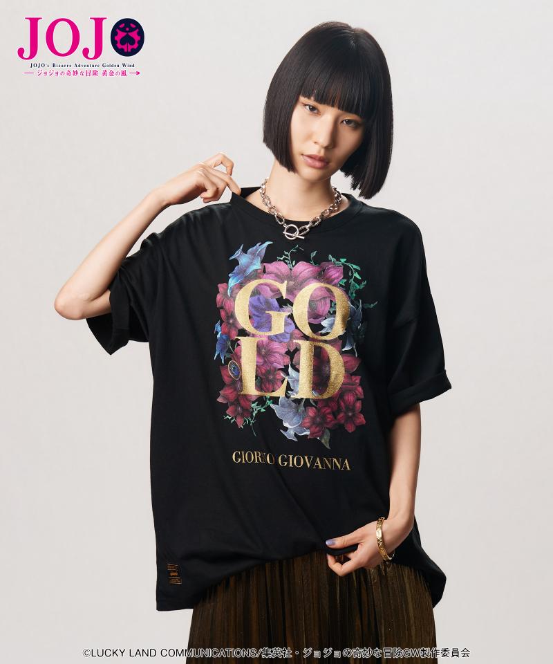 【予約商品】ジョジョの奇妙な冒険×glamb(グラム) Giorno Giovanna T-Shirt II - Black