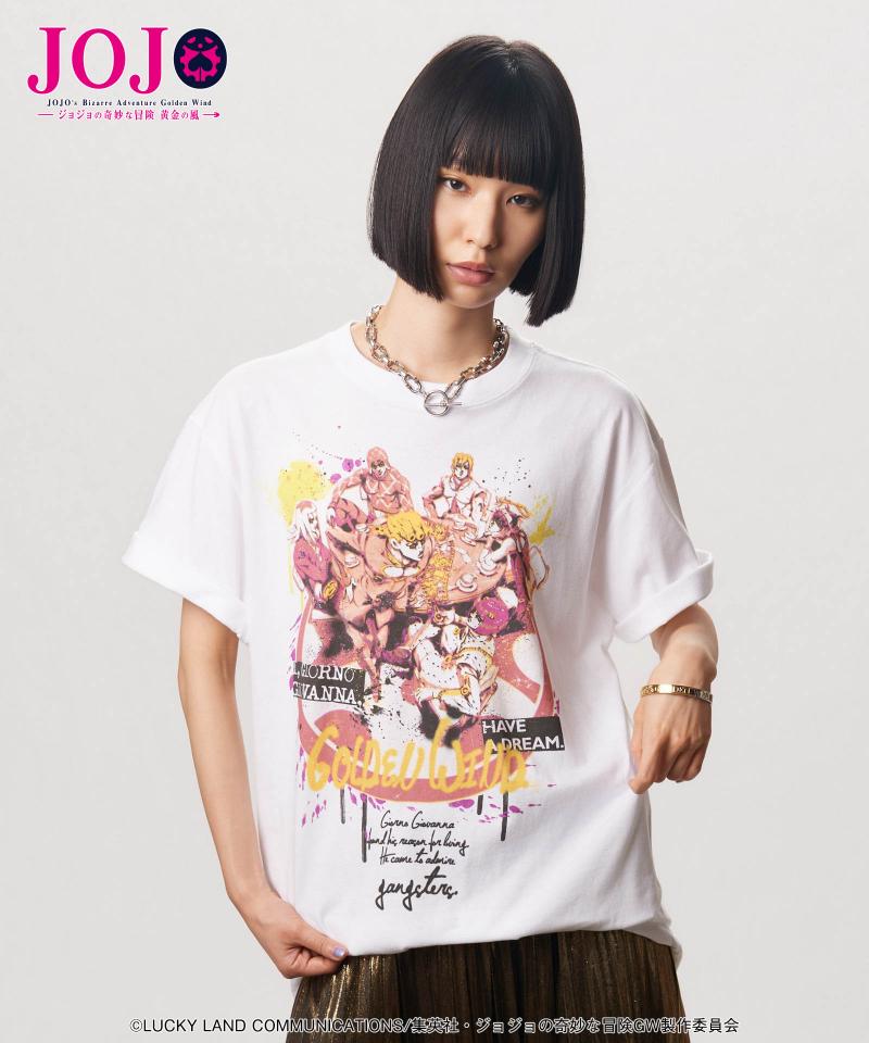 【予約商品】ジョジョの奇妙な冒険×glamb(グラム) Team Bucciarati T-Shirt - White