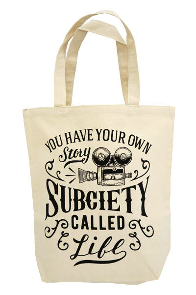 Subciety (サブサエティ) TOTE BAG-STORY- OFF-WHITE
