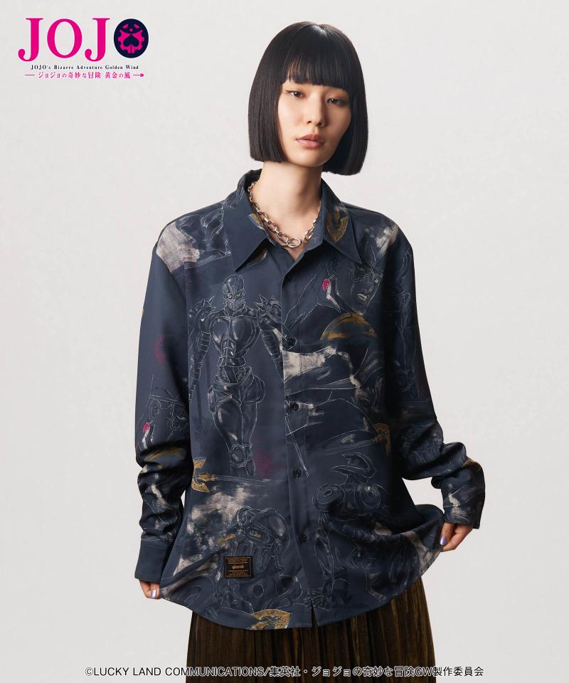【予約商品】ジョジョの奇妙な冒険×glamb(グラム) Jean Pierre Polnareff’s Stand Shirt