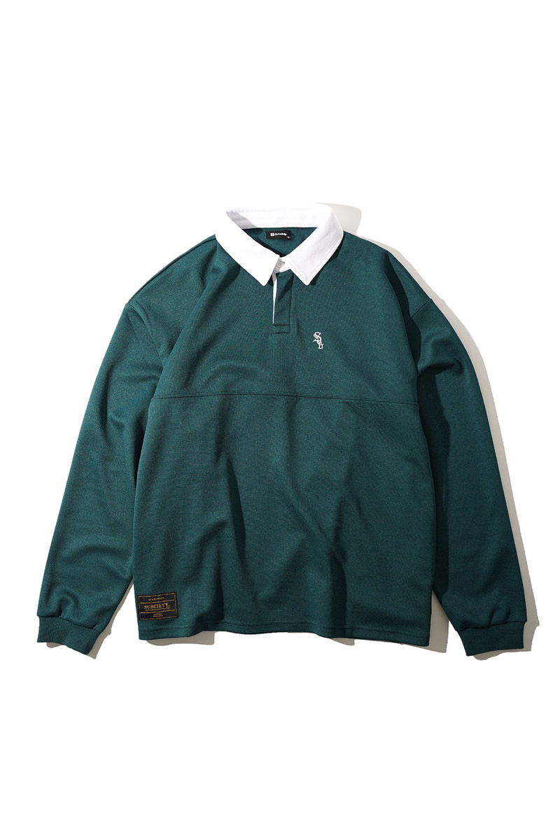 Subciety (サブサエティ) BIG SILHOUETTE RUGGER SHIRT BLACK