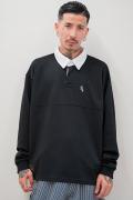 Subciety (サブサエティ) RUGGER SHIRT-BLACK