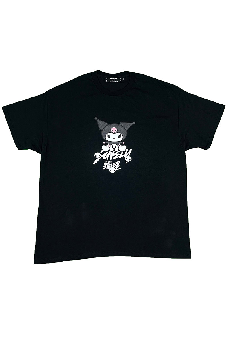 LONELY論理 LONELY論理×SANRIO KUROMI TAGGING T-SHIRTS-BLACK
