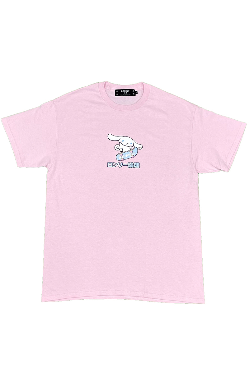 LONELY論理 LONELY論理×SANRIO SKATER CINAMIROLL T-SHIRTS-PINK