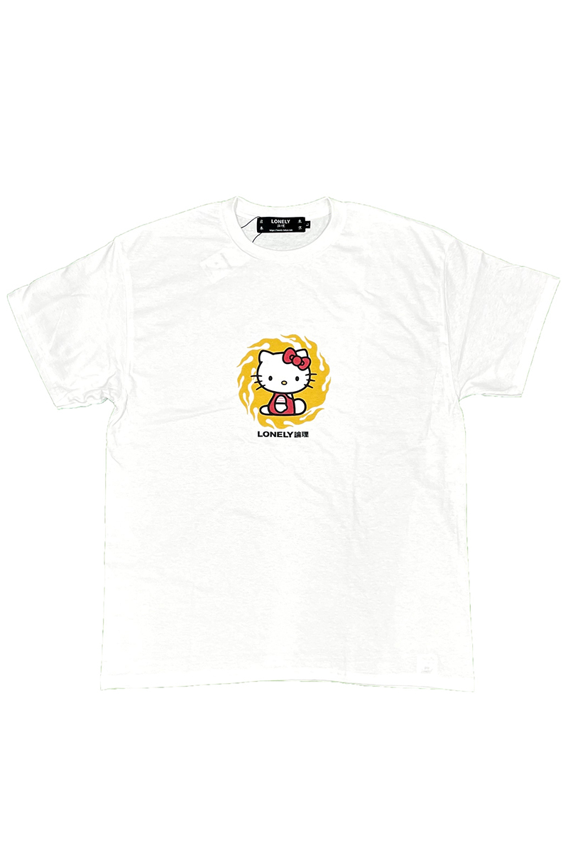 LONELY論理 LONELY論理×SANRIO ONIBI T-SHIRTS-WHITE