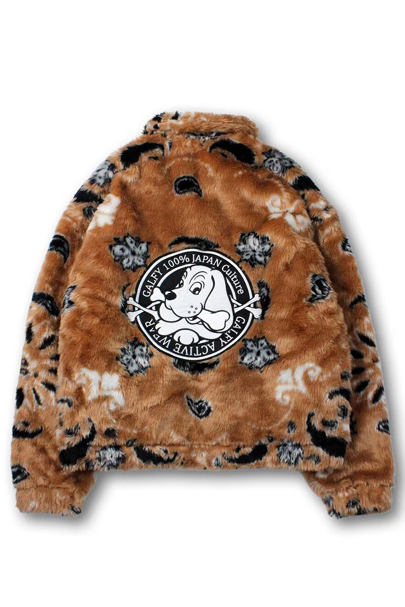 GALFY (ガルフィー) ふわふわバンダナブルゾン-BROWN / ロック GALFY (ガルフィー) ふわふわバンダナブルゾン-BROWN / ロック