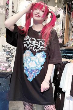 HYPER CORE HTC-372 ぴえんICE BEAR Tシャツ BLACK