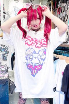 HYPER CORE HTC-372 ぴえんICE BEAR Tシャツ WHITE