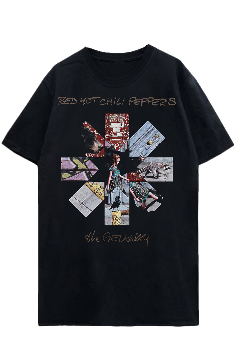 RED HOT CHILI PEPPERS UNISEX T-SHIRT: GETAWAY ALBUM ASTERISK RED HOT CHILI PEPPERS UNISEX T-SHIRT: GETAWAY ALBUM ASTERISK