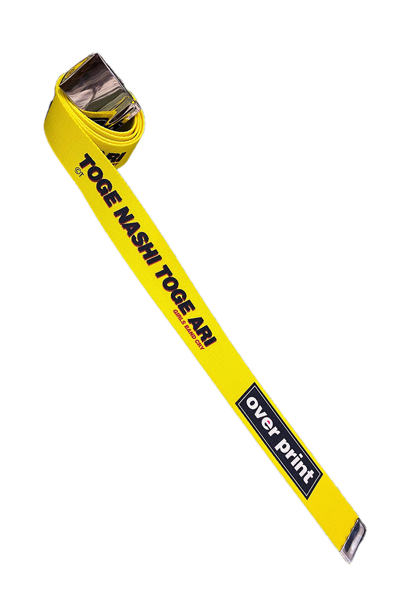 【予約商品】トゲナシトゲアリ×over print×GEKIROCK CLOTHING　コラボ・ベルト-Yellow