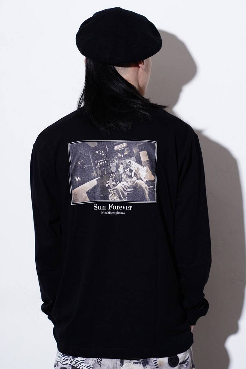 【予約商品】Nine Microphones Sunforever2021AW L/S - BLACK