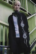 ガリュウホンポ 渦ロングシャツ BLACK