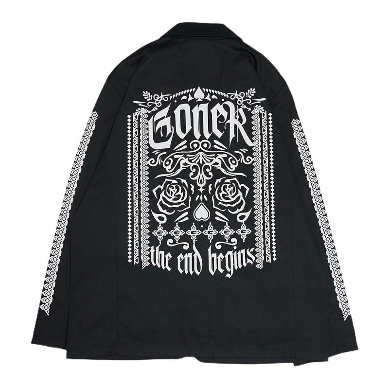 GoneR GR26OT001 Mexican Design Drivers jacket Black