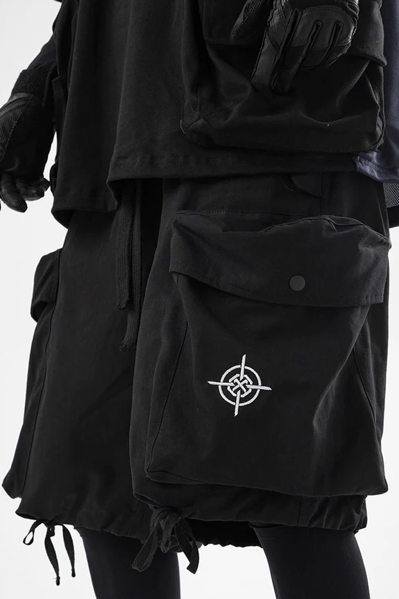 吉業重工(よしわざじゅうこう) ツーリングビッグポケットパンツ BLACK