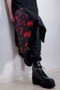 NieR (ニーア) フラップ付きSARROUEL PANTS【NieR RED LOGO】