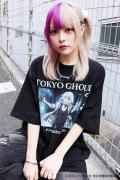 東京喰種×P.N UNDERGROUND 鈴屋什造ダメージTee - Black