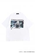 東京喰種×P.N UNDERGROUND 鈴屋什造ダメージTee - White