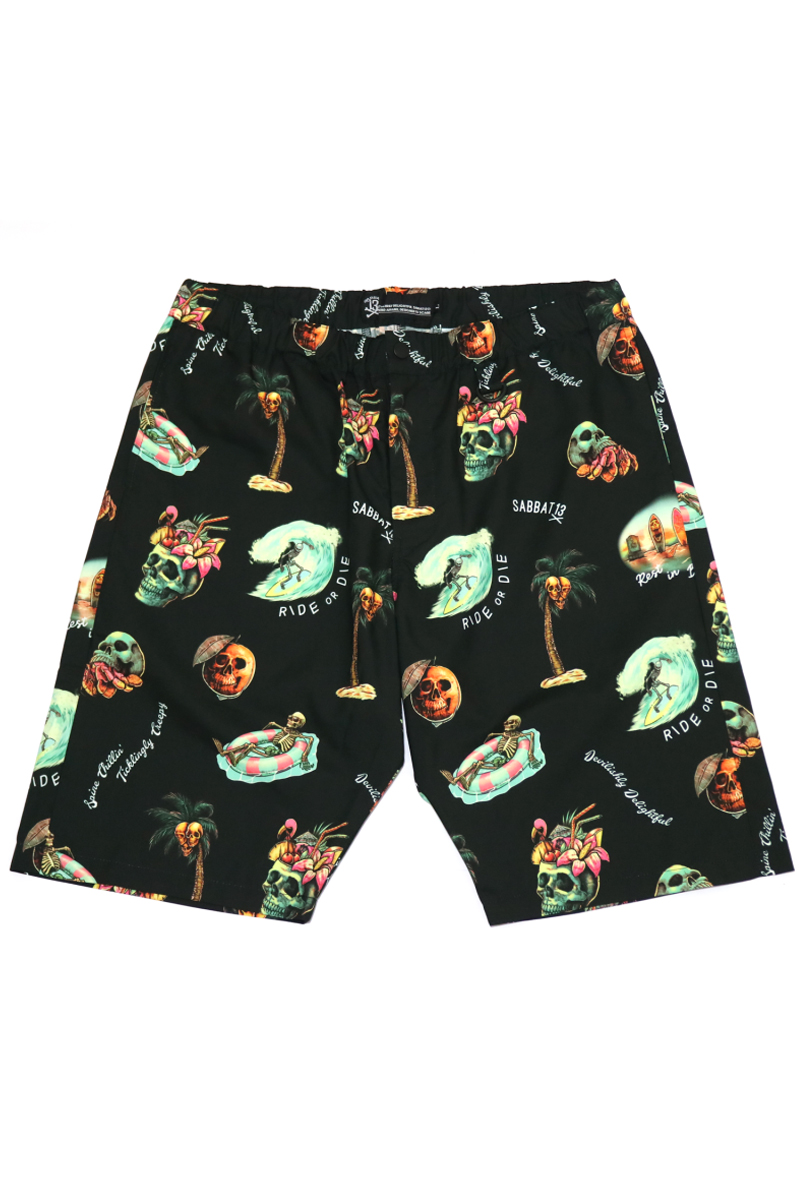 SABBAT13 (サバトサーティーン) VACATION SHORTS - Black