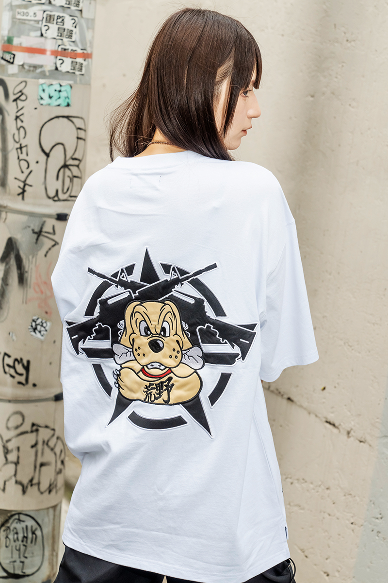 【予約商品】荒野行動 × GALFY × GEKIROCK CLOTHING 荒野大学Tシャツ WHITE