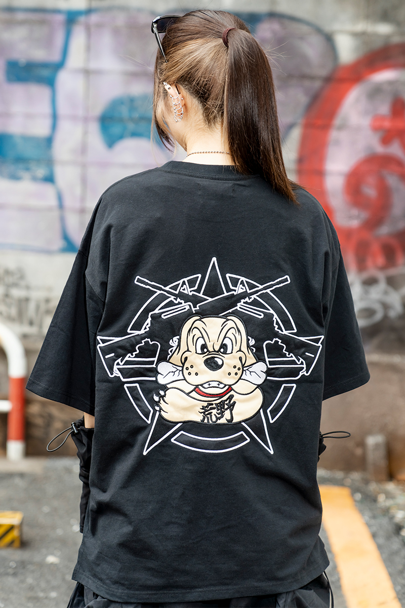 【予約商品】荒野行動 × GALFY × GEKIROCK CLOTHING 荒野大学Tシャツ BLACK