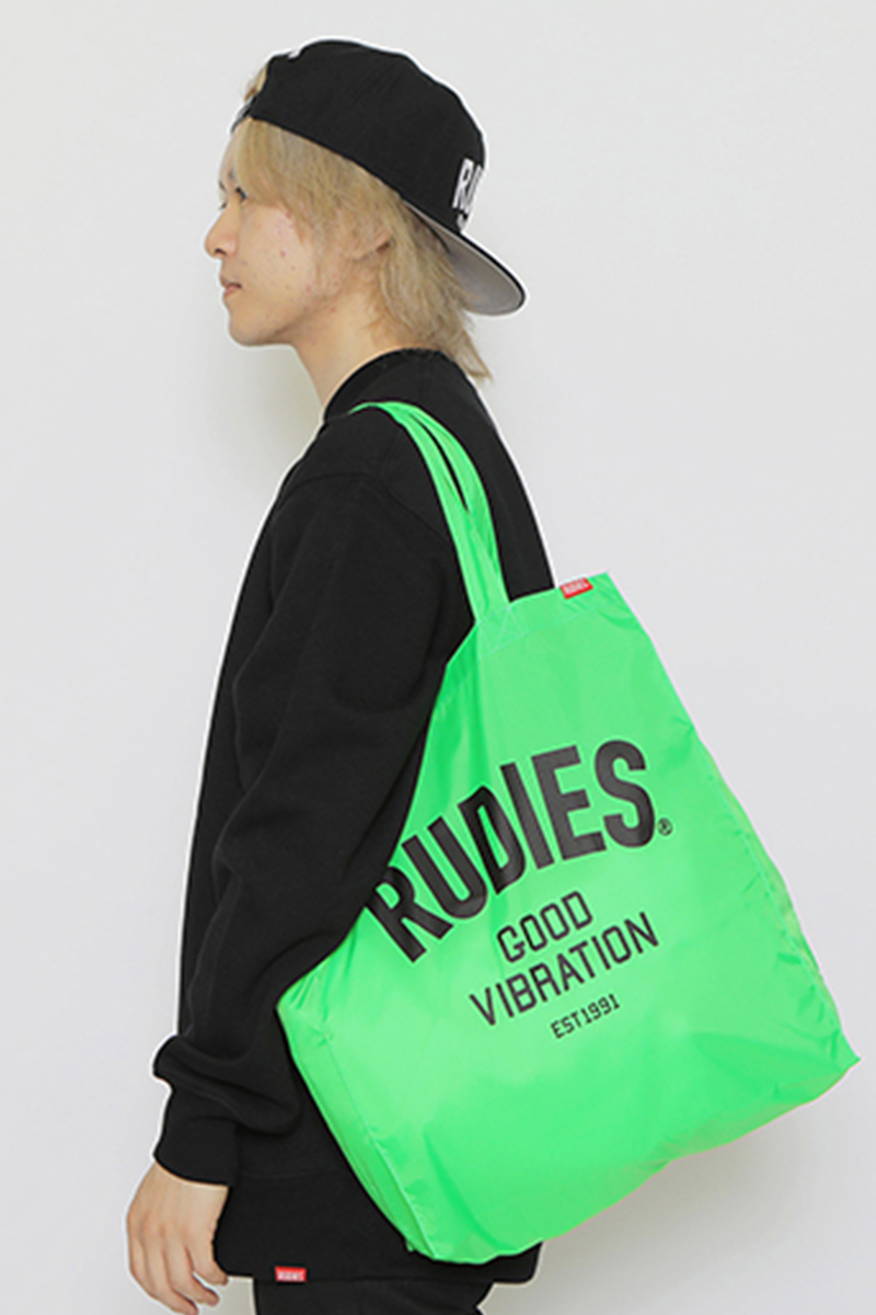 RUDIE'S (ルーディーズ) PHAT SHOPPINGBAG NEON GREEN