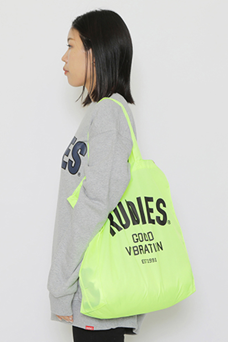 RUDIE'S (ルーディーズ) PHAT SHOPPINGBAG NEON YELLOW