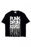 PUNK DRUNKERS ダラダラロゴBIG.TEE / O.Fシリーズ BLACK